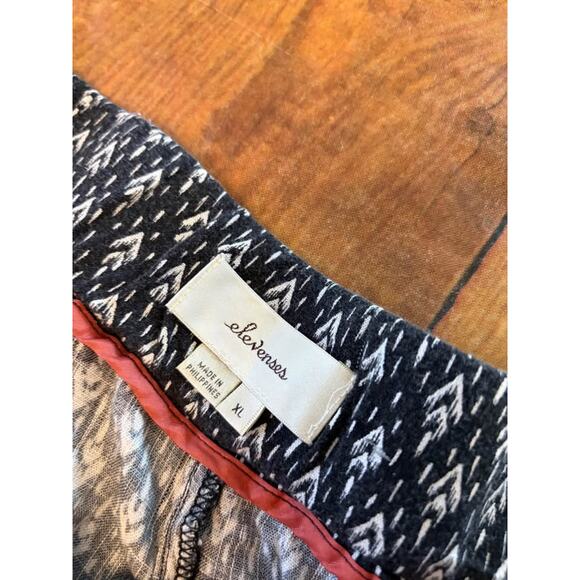 Sz XL - Anthropologie Elevenses Pattern Wide Leg Pants - Picture 8 of 10